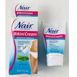 Nair Bikini Cream With Green Tea Sensitive Formula, 1.7 Oz Hair Removal
